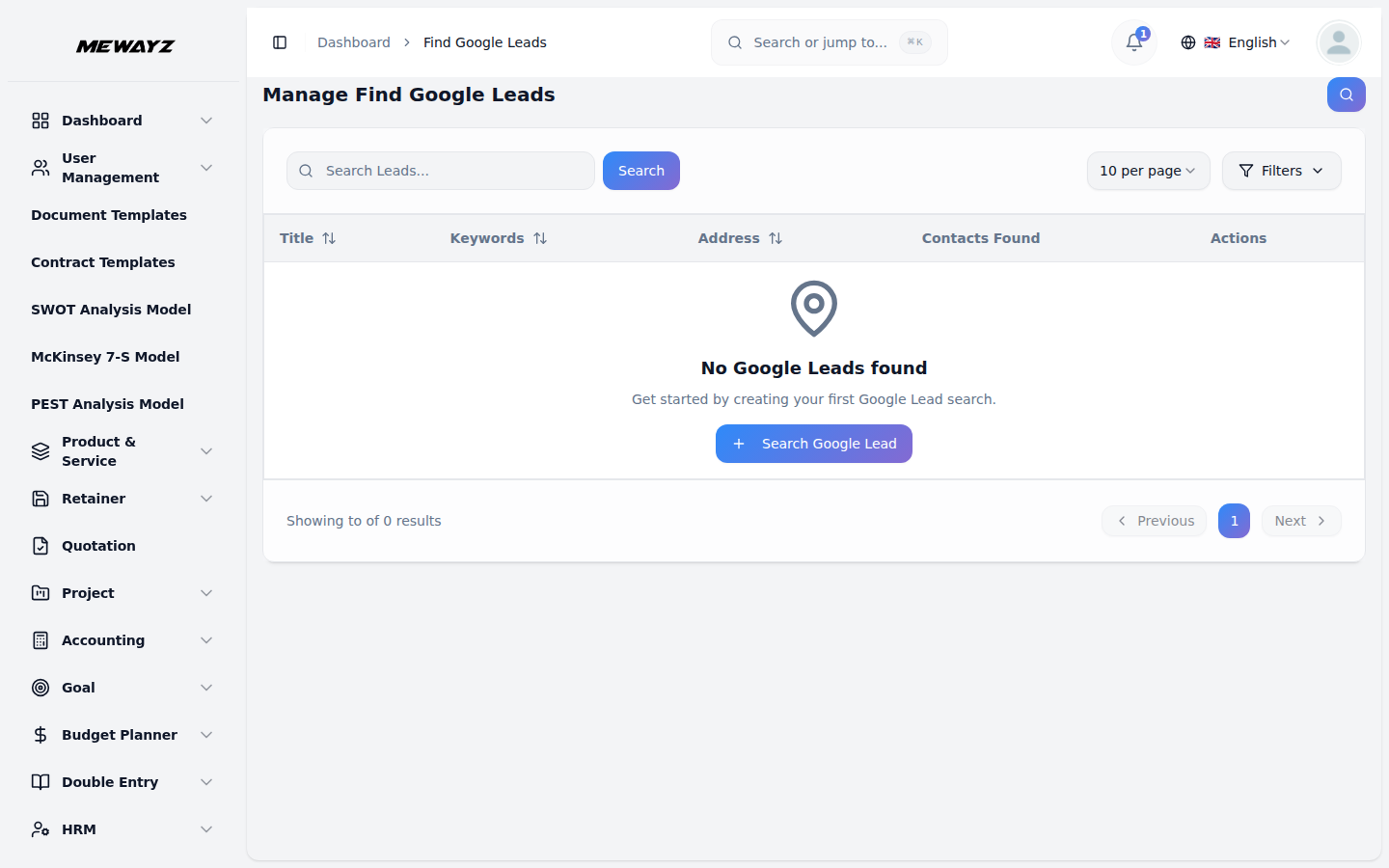 Google Lead Finder